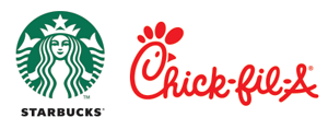 Starbucks Chick Fil A Logos